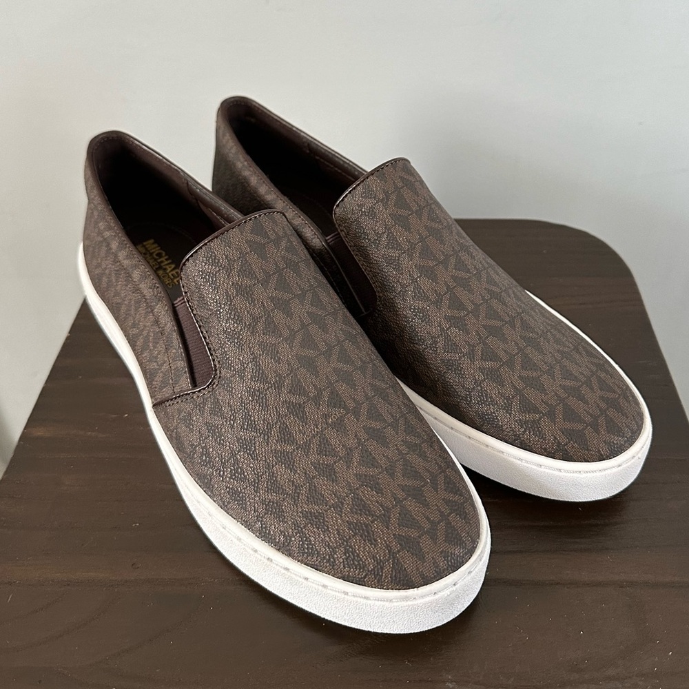Brown Michael Kors Slip-Ons